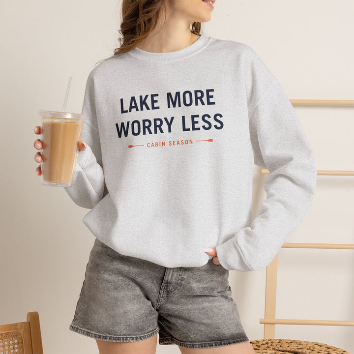 Cabin Season “Lake More, Worry Less” Crewneck Sweatshirt