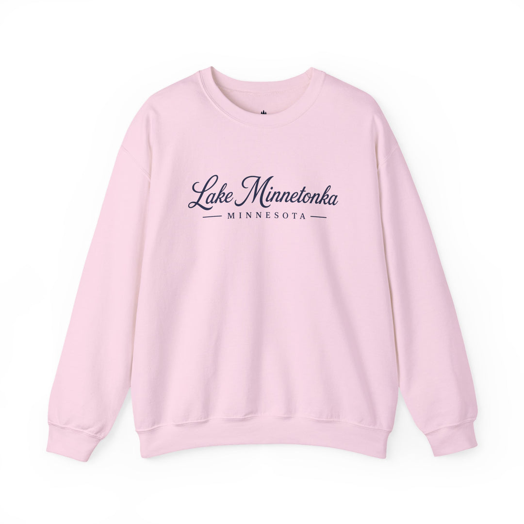 Lake Minnetonka Crewneck Sweatshirt — Minnetonka Script Sweatshirt