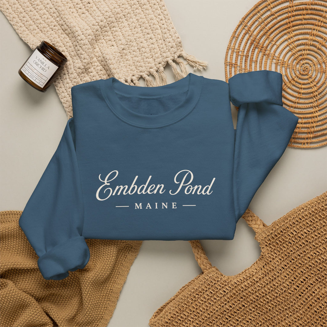 Embden Pond Maine Crewneck Sweatshirt