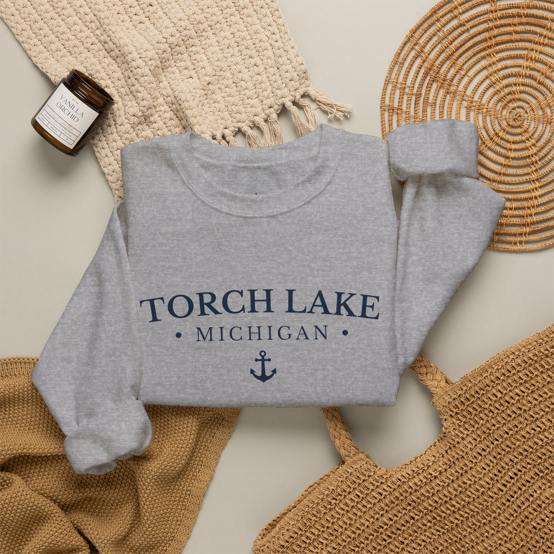 Torch Lake Michigan Crewneck Sweatshirt