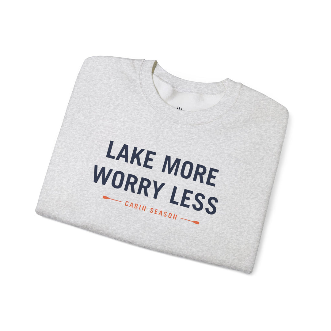 Cabin Season “Lake More, Worry Less” Crewneck Sweatshirt