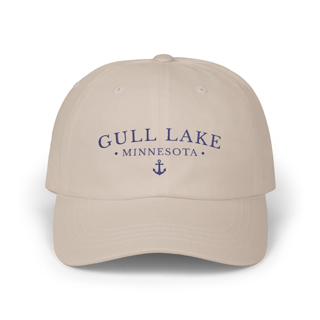 Gull Lake Minnesota Hat - Light Embroidered Anchor Hat