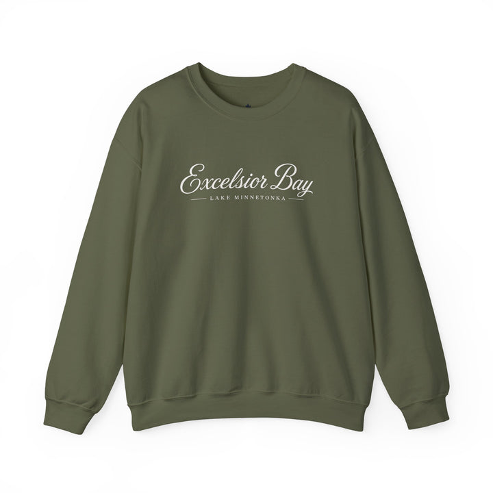 Excelsior Bay Crewneck Sweatshirt - Lake Minnetonka Script Pullover