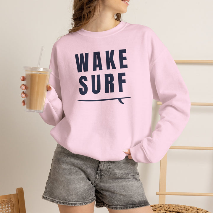 Wake Surf Sweatshirt | Wake Surfing Crewneck Sweatshirt