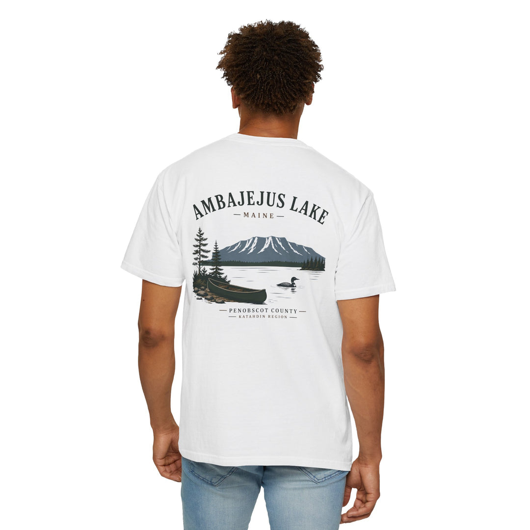 Ambajejus Lake Scenic T-Shirt — Maine Lake Cabin Tee