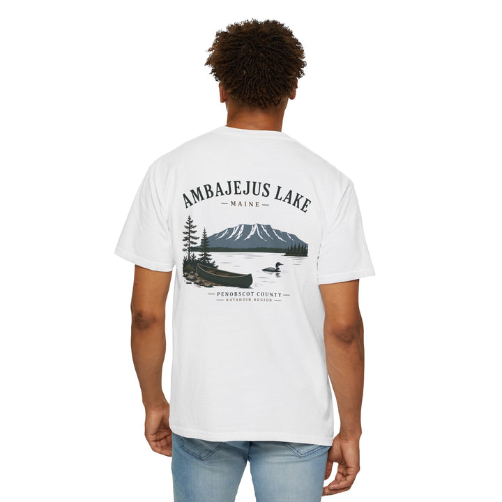 Ambajejus Lake Scenic T-Shirt — Maine Lake Cabin Tee
