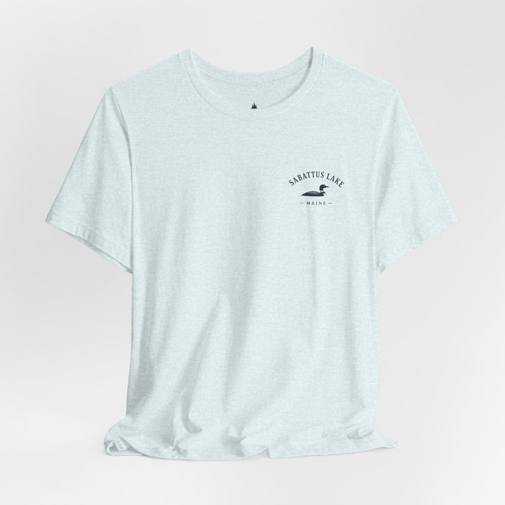Sabattus Lake Sunset Boat Tee