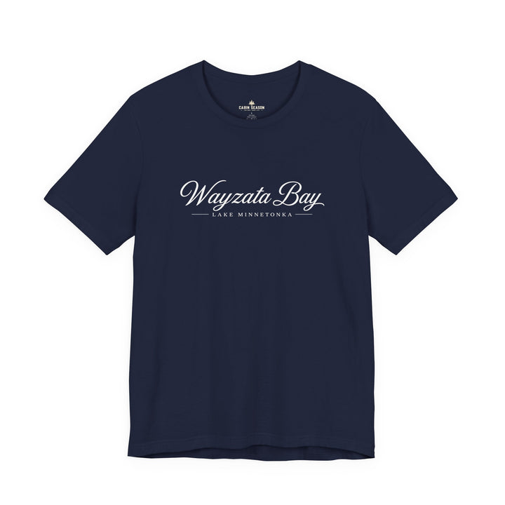 Wayzata Bay Script Tee - Minnesota Lake Script T-Shirt
