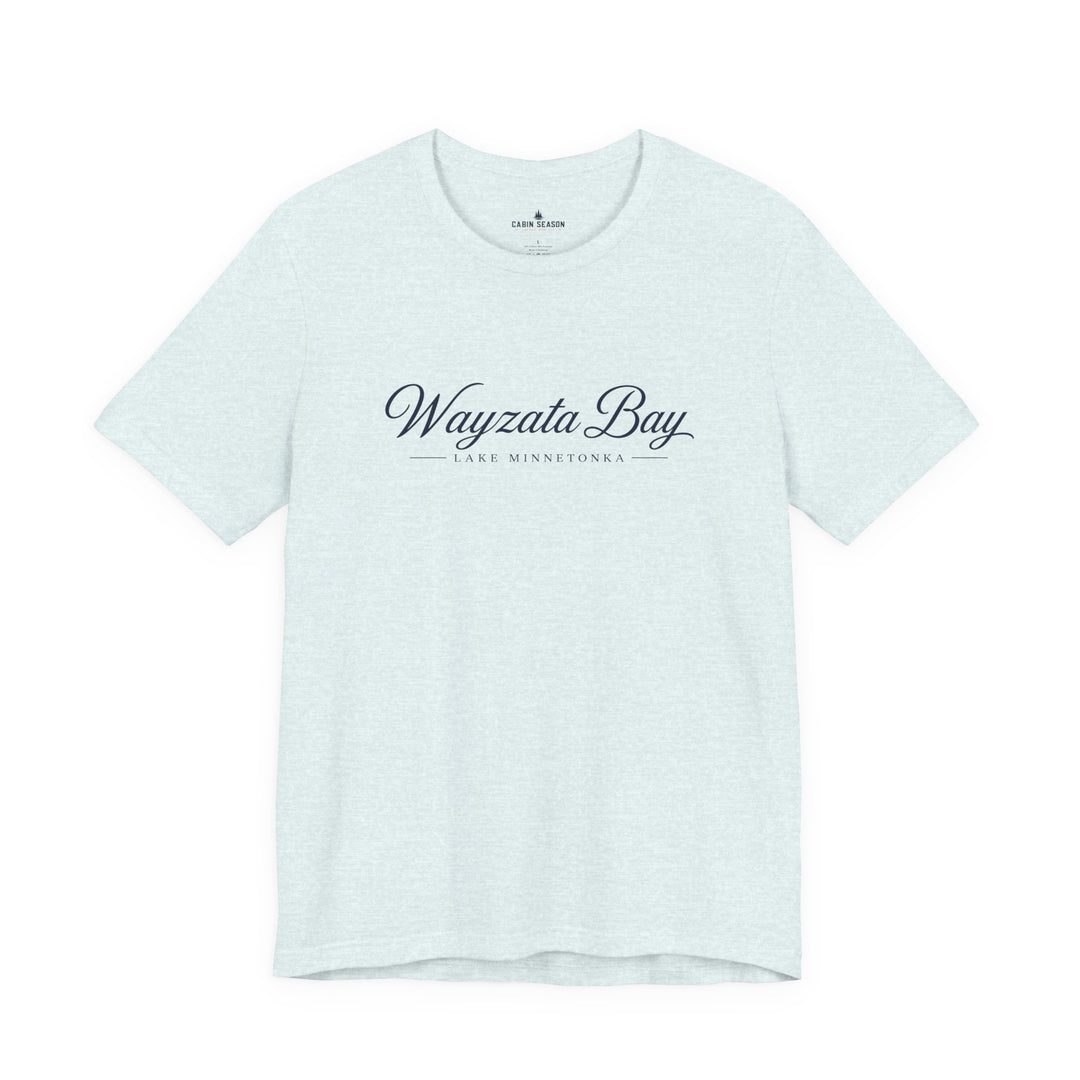 Wayzata Bay Script Tee - Minnesota Lake Script T-Shirt