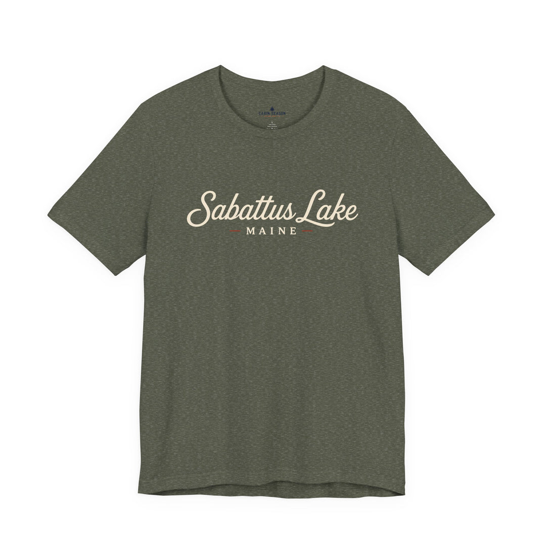 Sabattus Lake Maine Tee — Classic Maine Lake T‑Shirt