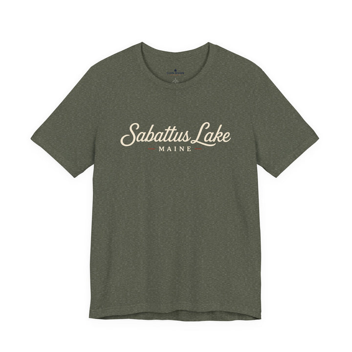 Sabattus Lake Maine Tee — Classic Maine Lake T‑Shirt