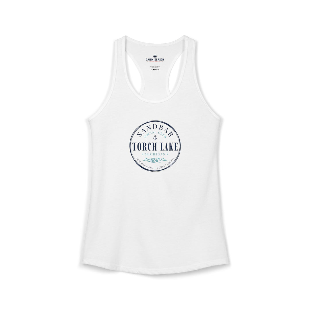 Torch Lake Sandbar Social Club Tank Top