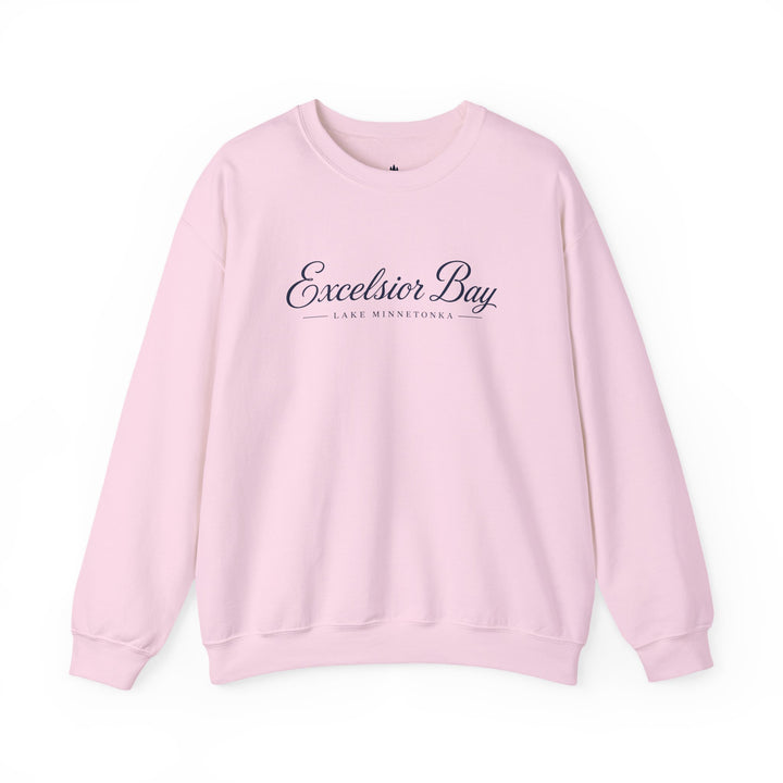 Excelsior Bay Crewneck Sweatshirt - Lake Minnetonka Script Pullover