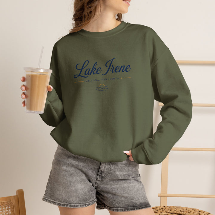Lake Irene Miltona, Minnesota Crewneck Sweatshirt
