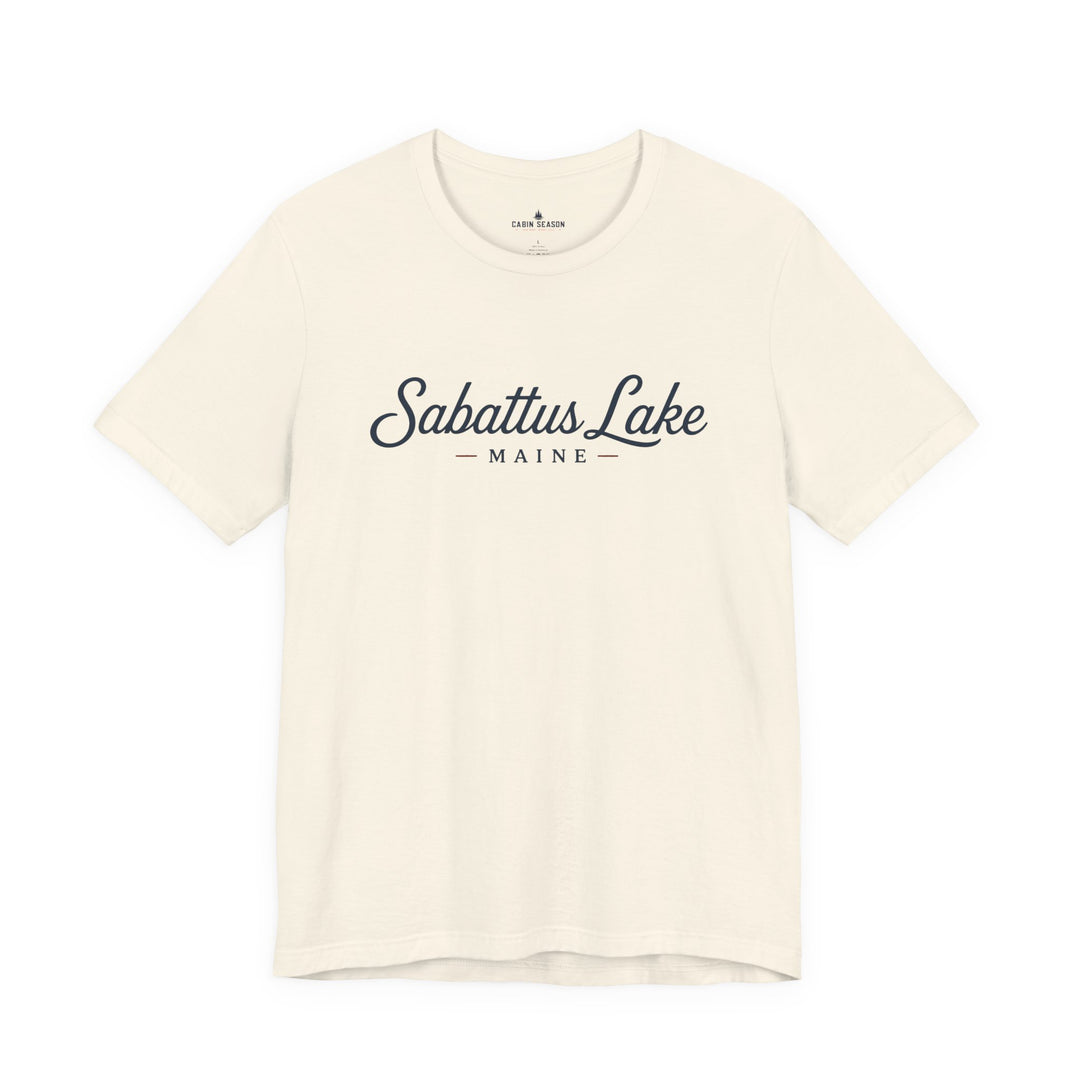Sabattus Lake Maine Tee — Classic Maine Lake T‑Shirt