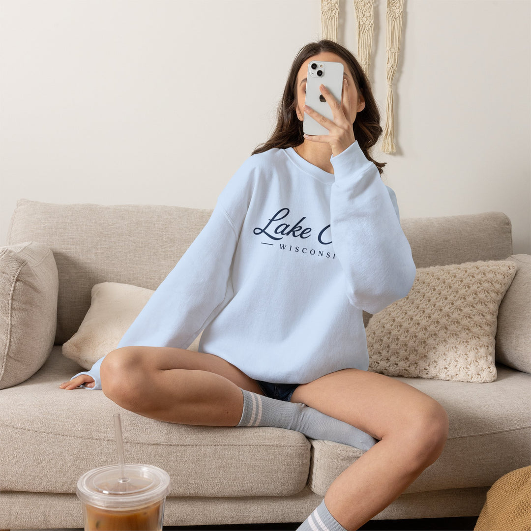 Lake Como Wisconsin Crewneck Sweatshirt