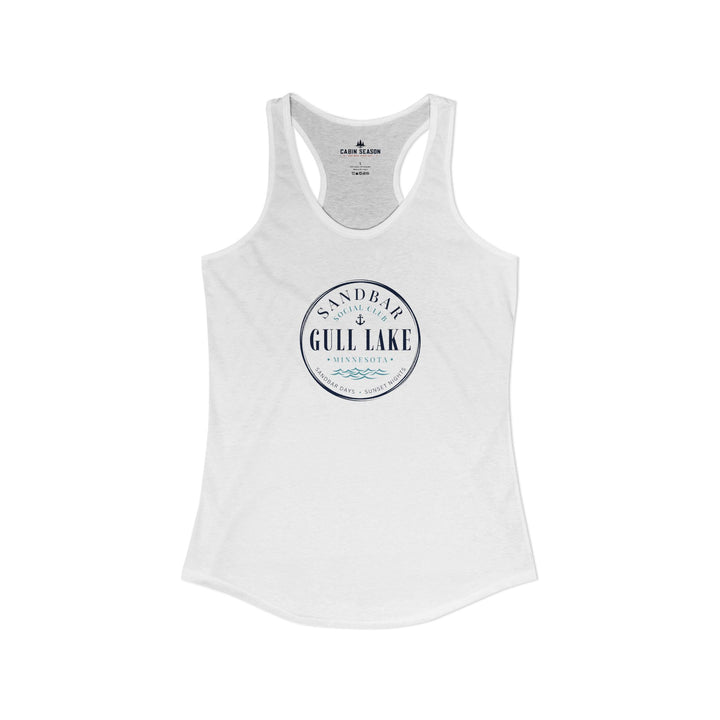 Gull Lake Sandbar Social Club Women’s Racerback Tank Top
