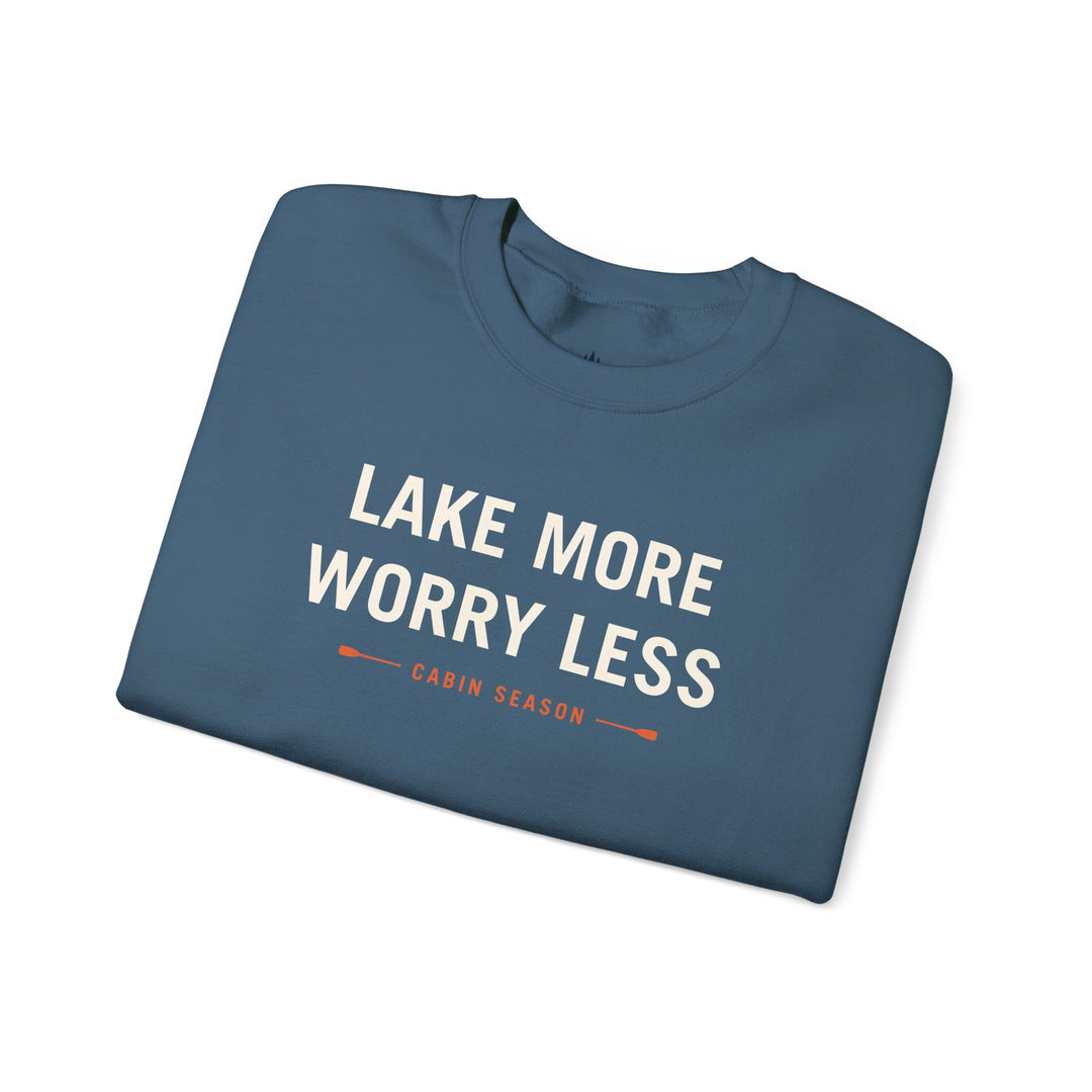 Cabin Season “Lake More, Worry Less” Crewneck Sweatshirt