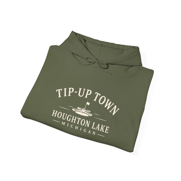 Tip-Up Town Houghton Lake Hoodie – Ice Fishing Sweatshirt