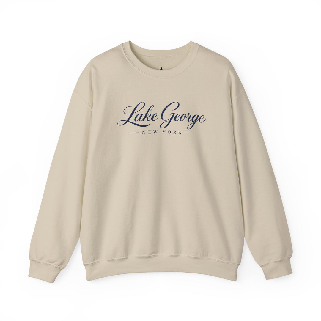 Lake George Sweatshirt | New York Lake Script Crewneck