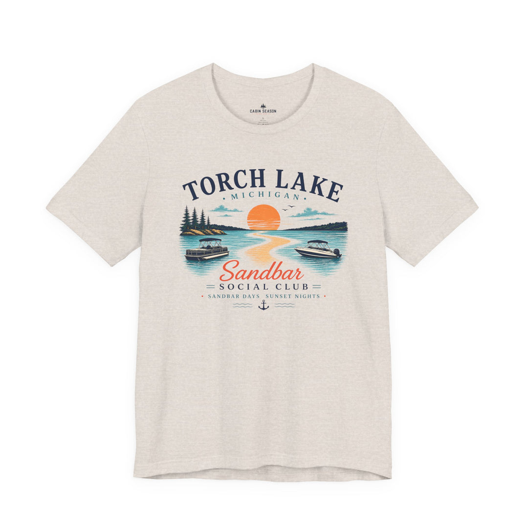 Torch Lake Sandbar Social Club T-Shirt