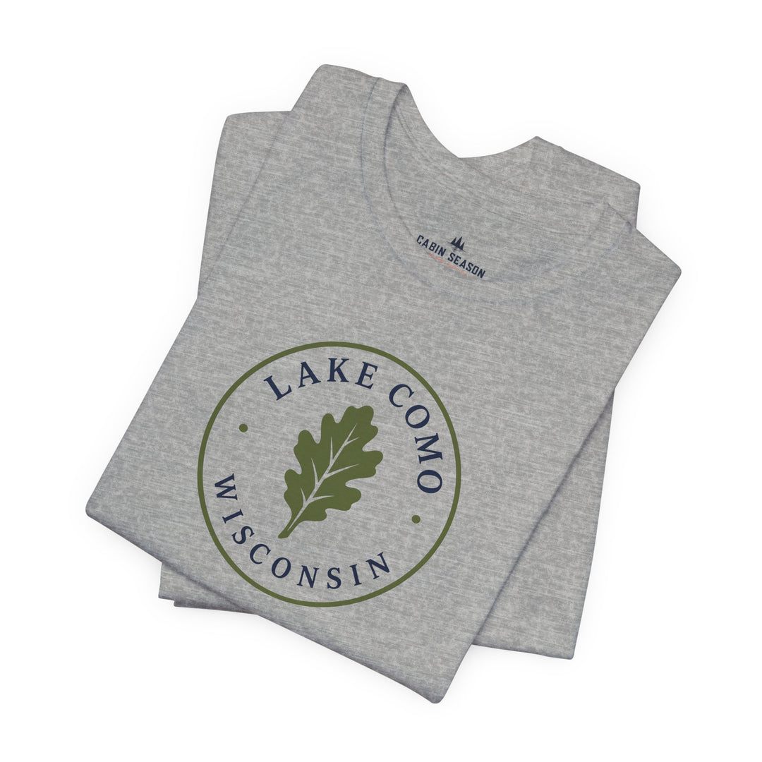 Lake Como Wisconsin Oak Leaf Tee