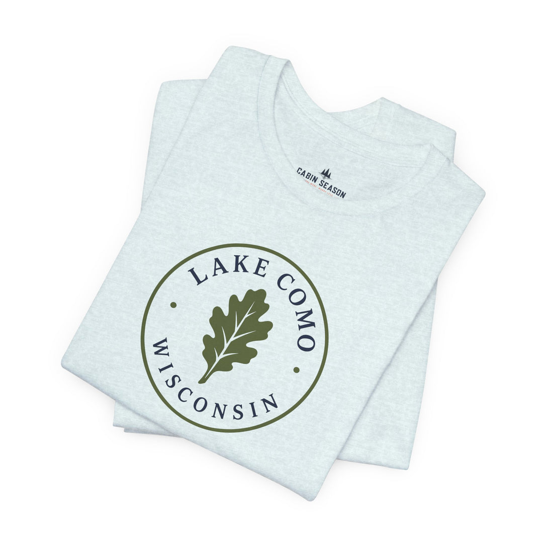Lake Como Wisconsin Oak Leaf Tee