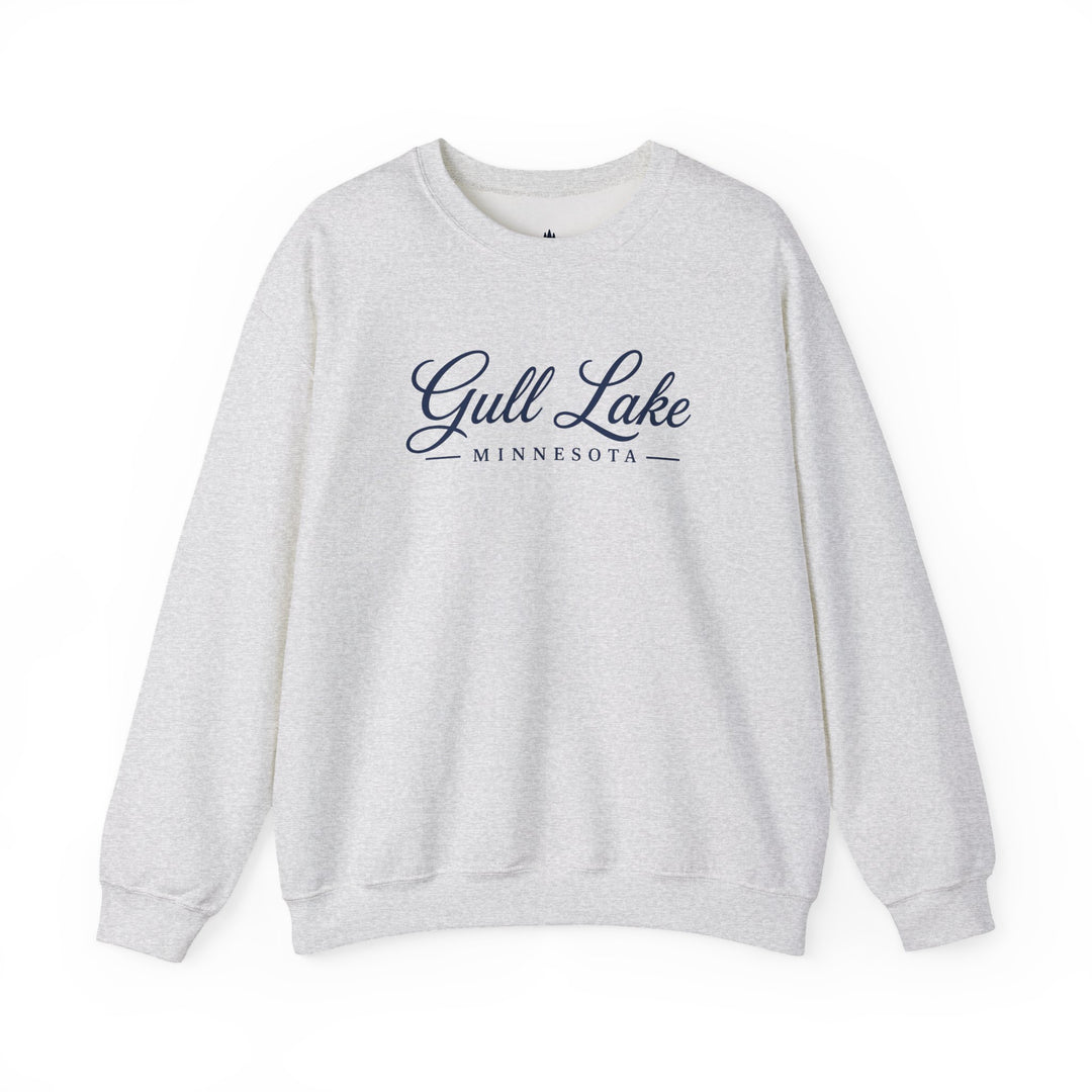 Gull Lake Minnesota Crewneck Sweatshirt - Gull Lake Script Sweatshirt
