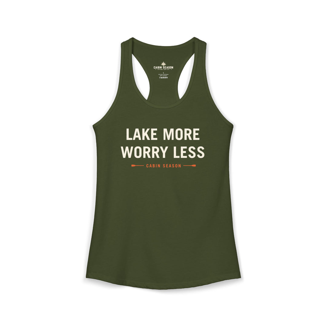 Lake More Worry Less Women&