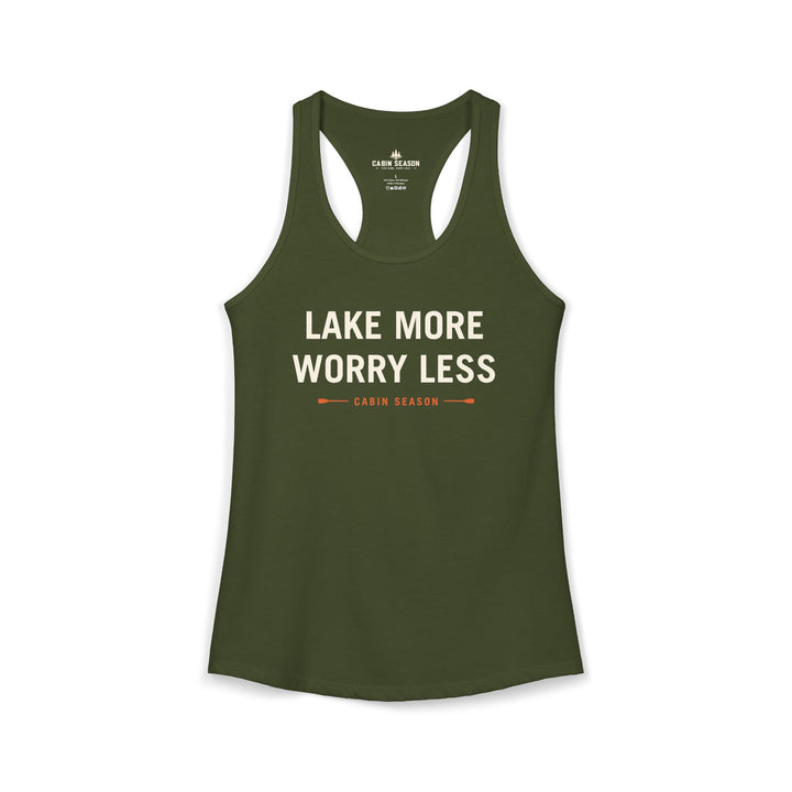 Lake More Worry Less Women&