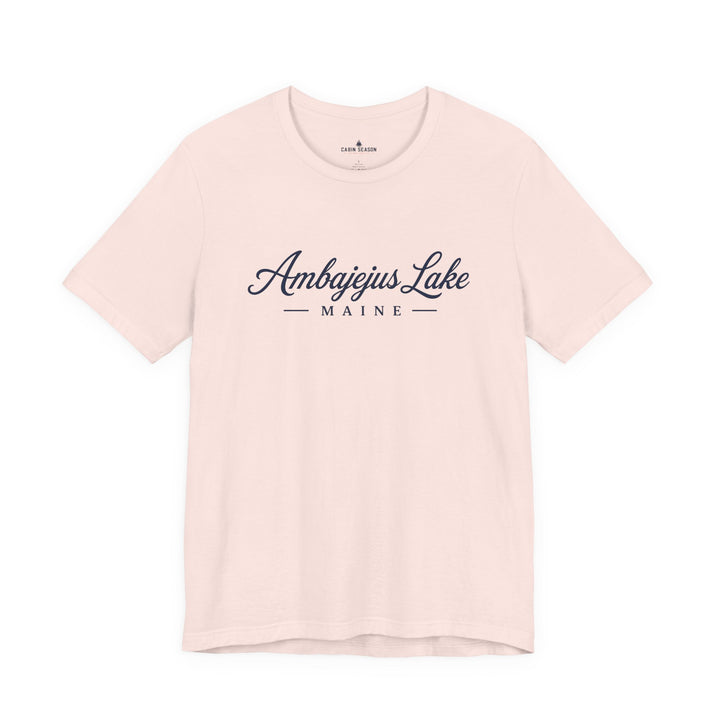Ambajejus Lake Shirt - Maine Script Tee