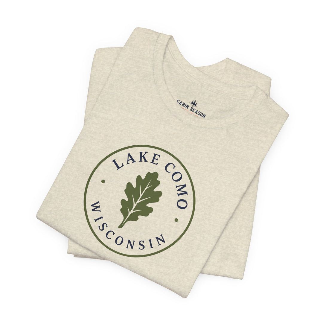 Lake Como Wisconsin Oak Leaf Tee