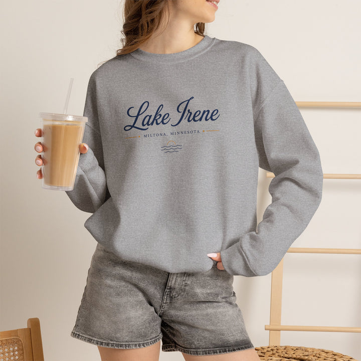 Lake Irene Miltona, Minnesota Crewneck Sweatshirt
