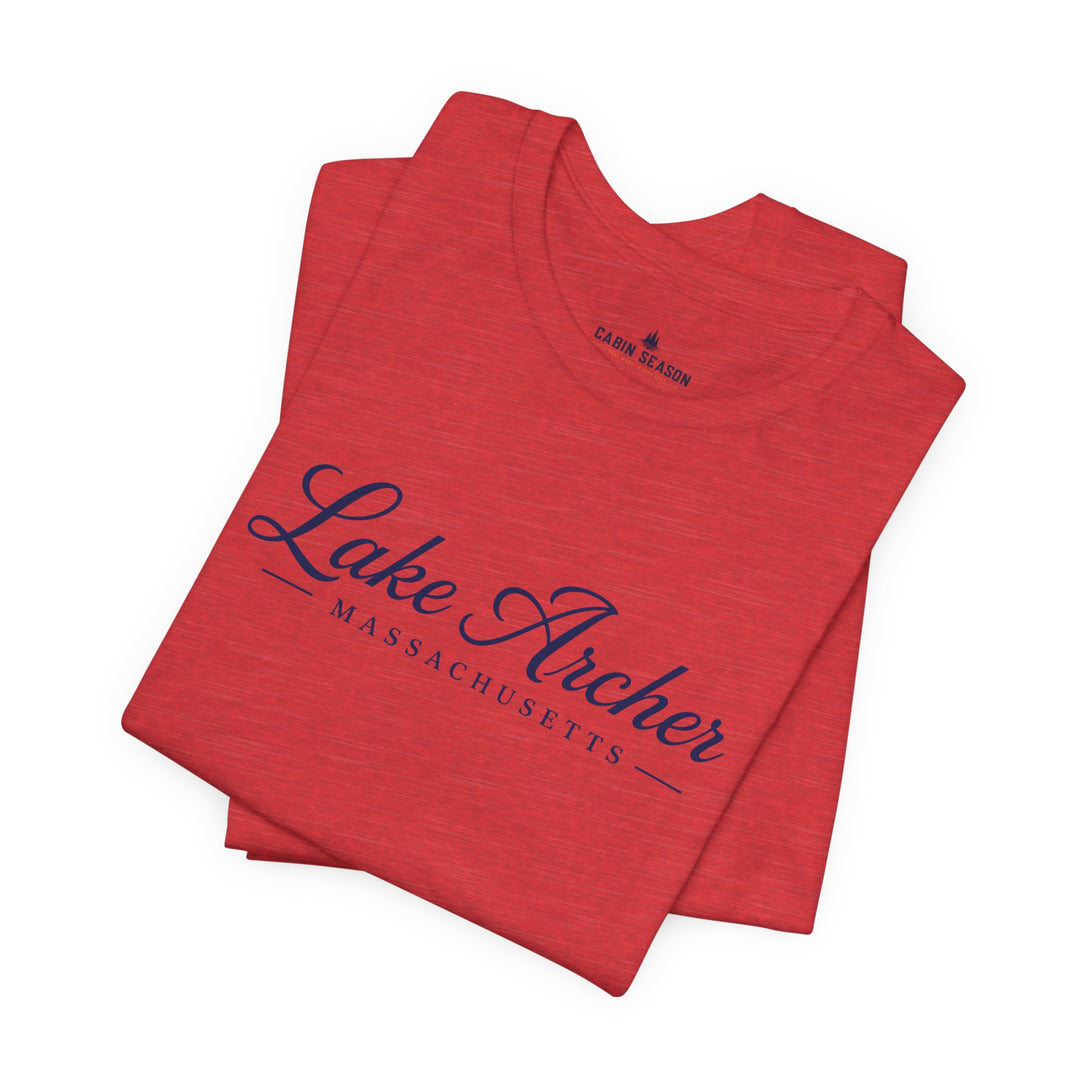 Lake Archer Massachusetts Script T-Shirt