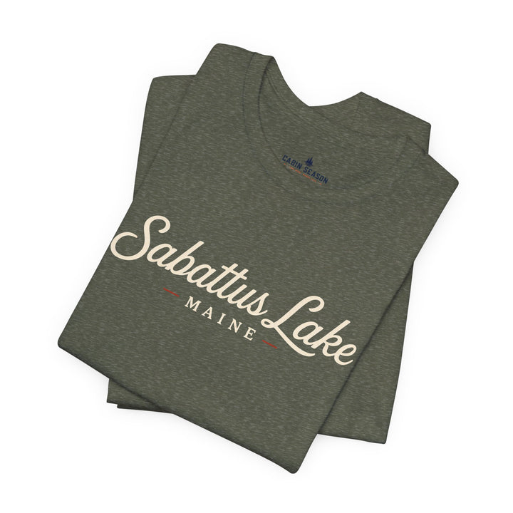 Sabattus Lake Maine Tee — Classic Maine Lake T‑Shirt