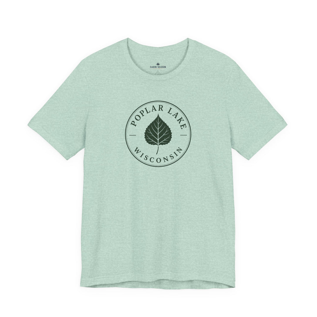 Poplar Lake Wisconsin Tee — Poplar Lake Leaf T-Shirt
