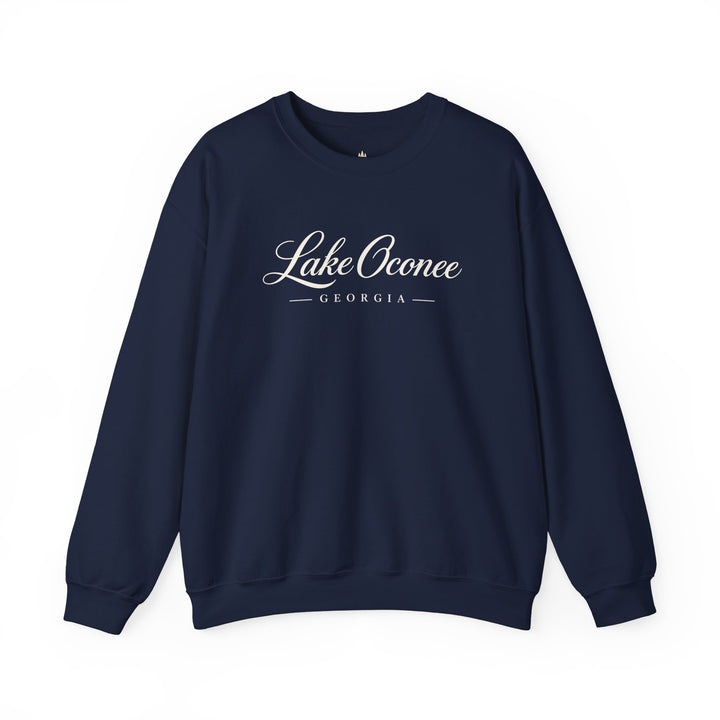 Lake Oconee Georgia Crewneck Sweatshirt | Georgia Lake Script Logo