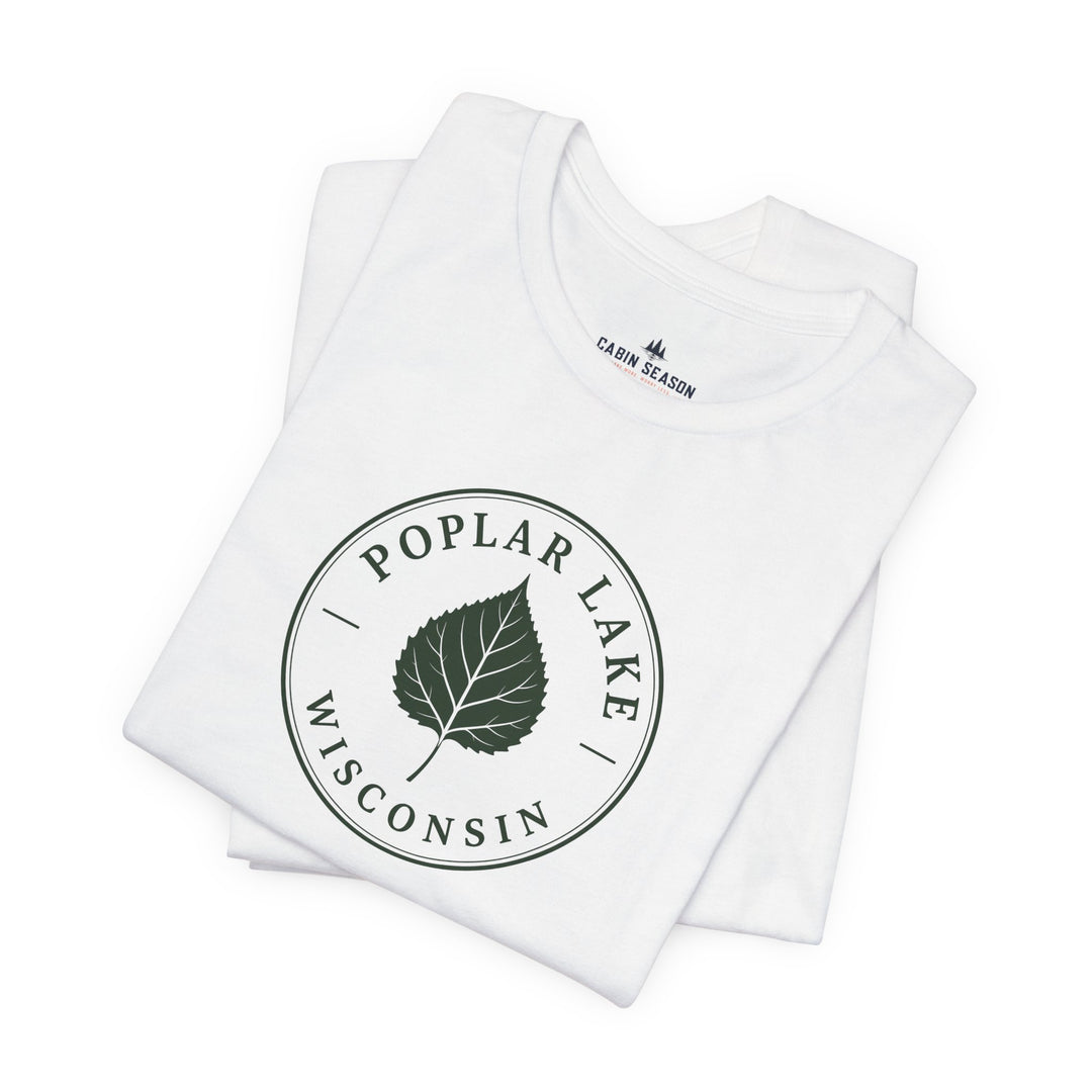 Poplar Lake Wisconsin Tee — Poplar Lake Leaf T-Shirt