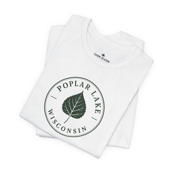 Poplar Lake Wisconsin Tee — Poplar Lake Leaf T-Shirt
