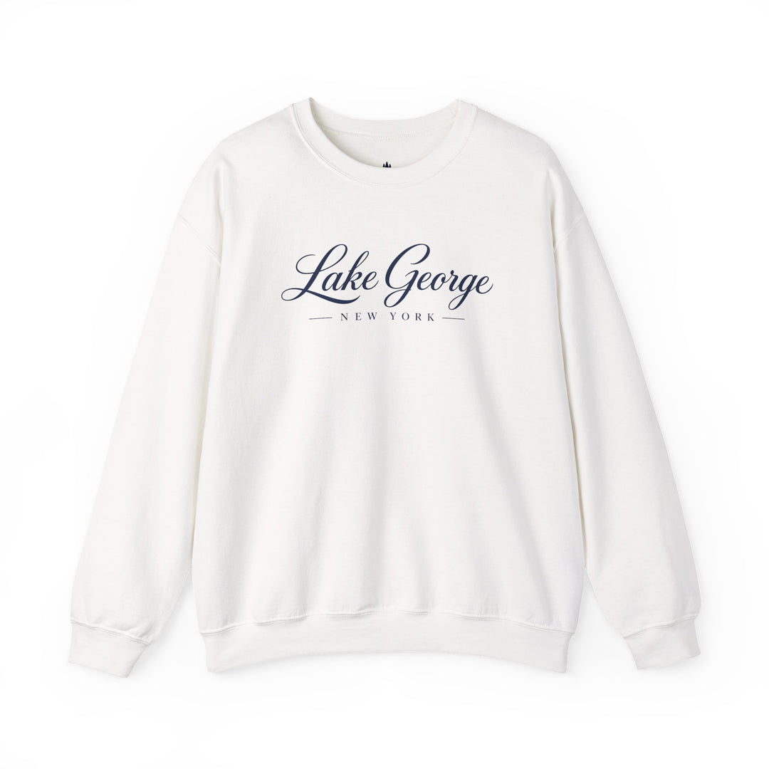 Lake George Sweatshirt | New York Lake Script Crewneck