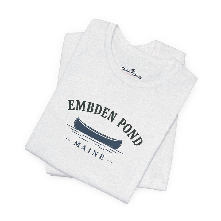 Embden Pond Maine Canoe Tee
