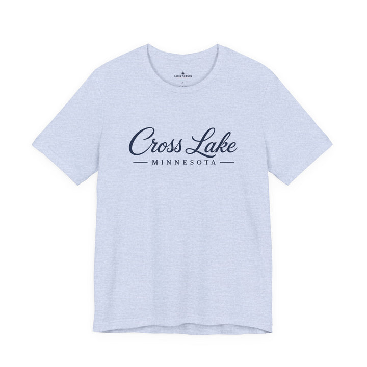Cross Lake Minnesota Tee — Cross Lake Script T-Shirt