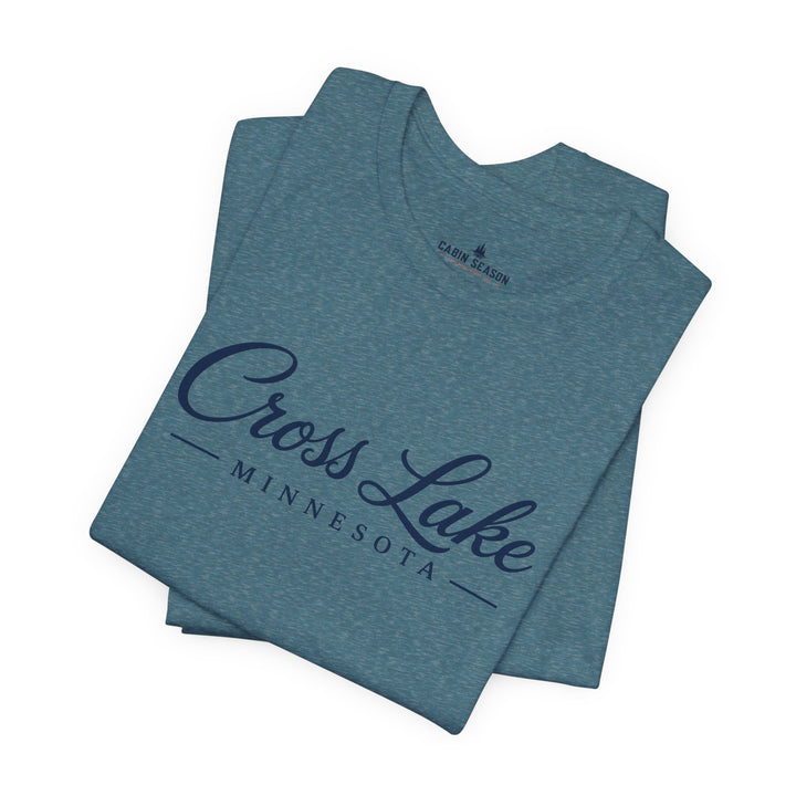 Cross Lake Minnesota Tee — Cross Lake Script T-Shirt