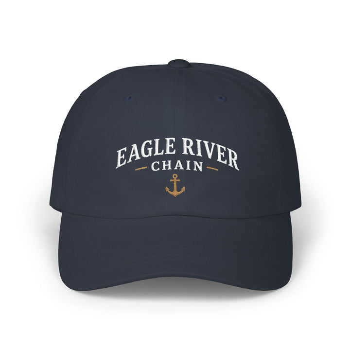 Eagle River Chain Wisconsin Hat - Dark Embroidered Anchor Hat