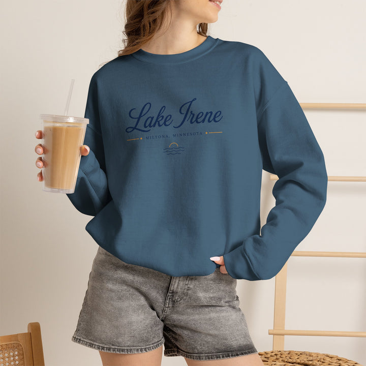 Lake Irene Miltona, Minnesota Crewneck Sweatshirt