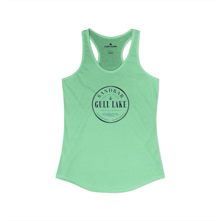 Gull Lake Sandbar Social Club Women’s Racerback Tank Top