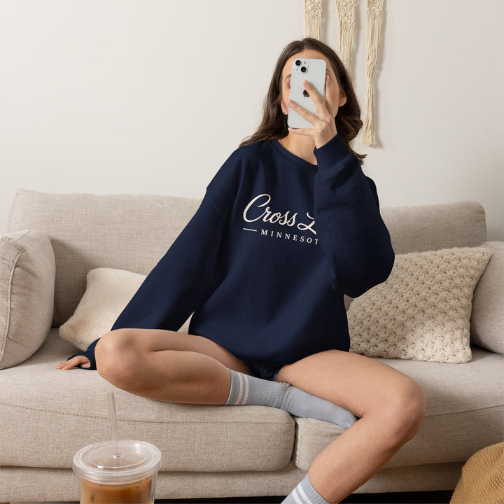 Cross Lake Minnesota Crewneck Sweatshirt