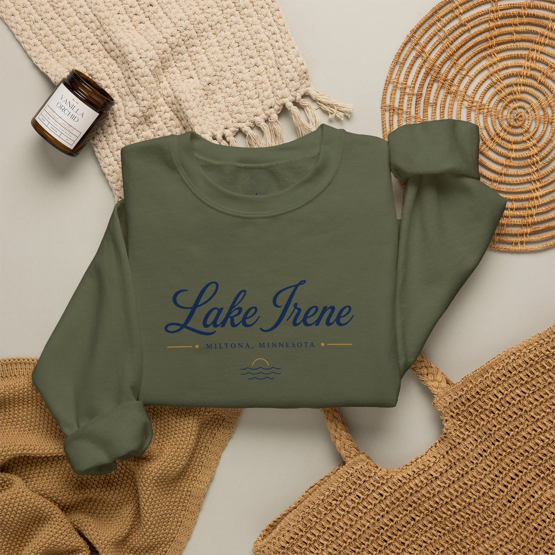 Lake Irene Miltona, Minnesota Crewneck Sweatshirt