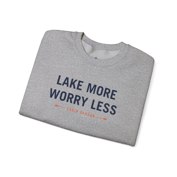 Cabin Season “Lake More, Worry Less” Crewneck Sweatshirt
