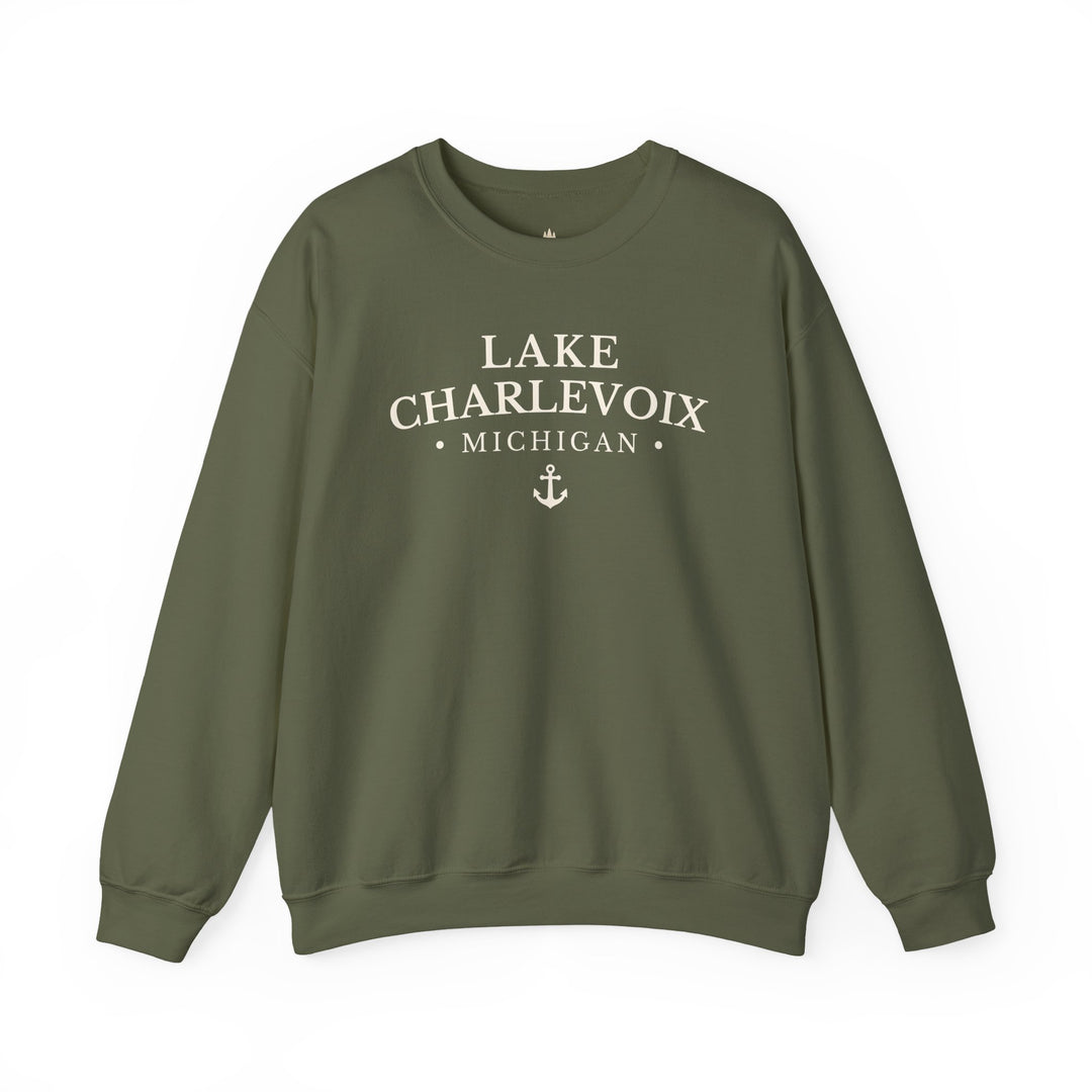 Lake Charlevoix Michigan Crewneck Sweatshirt